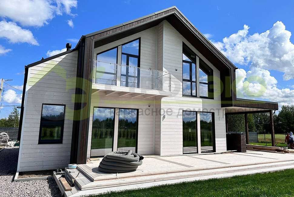 Каркасный дом в стиле Барн