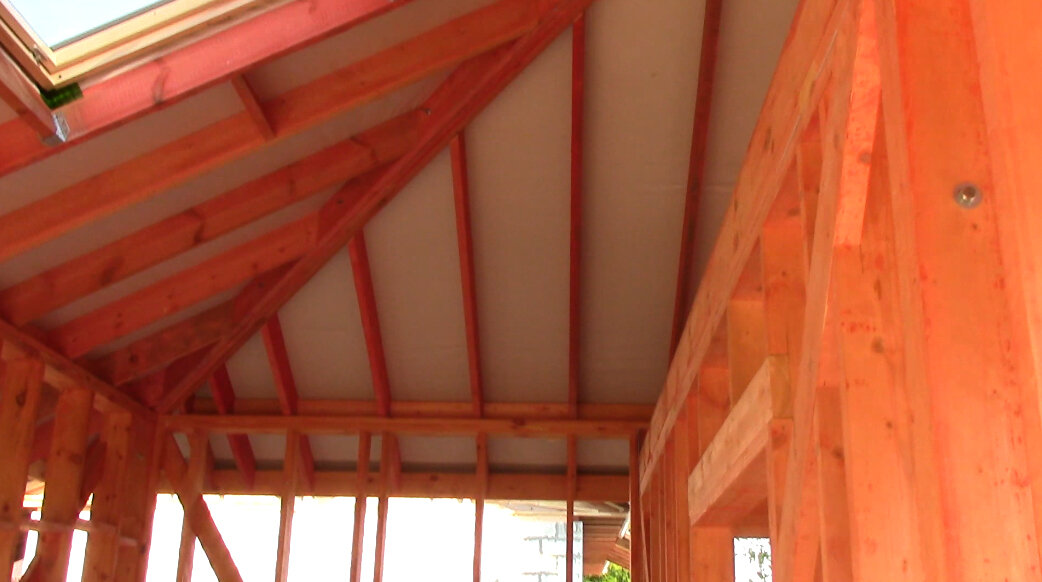 Пример павильно собранного каркаса дома 