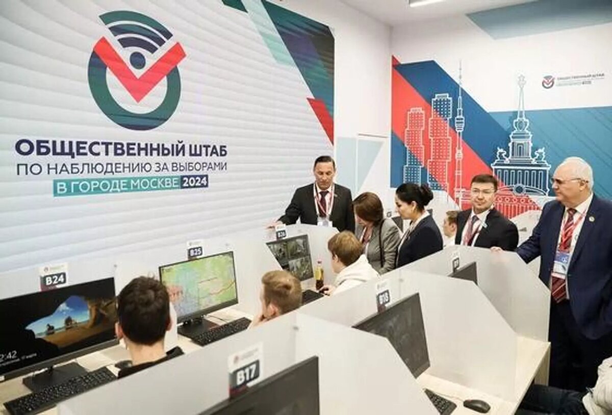 Наблюдатели от ПА ОДКБ на выборах президента России 17 марта 2024 года © Photo : Пресс-служба ПА ОДКБ