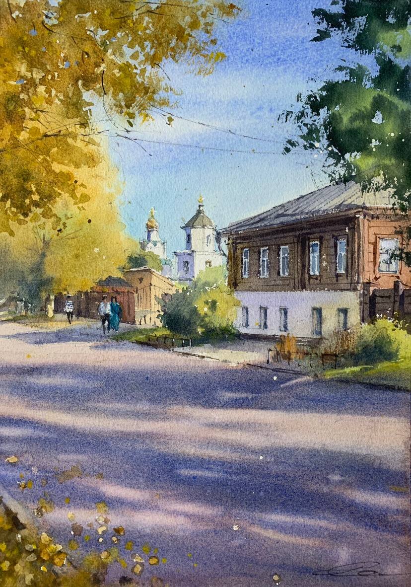 Суздальская улочка, осень