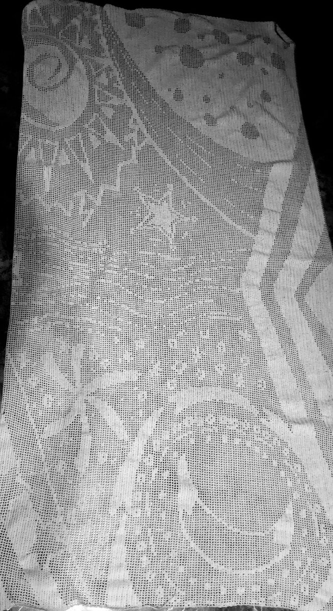 Штора крючком