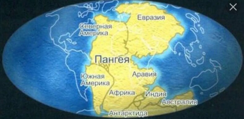 Вот наиболее точное представление о Пангее.