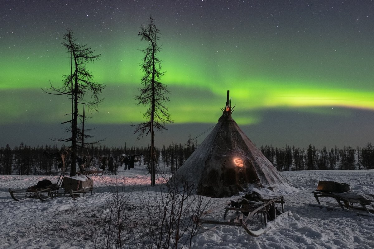 Жизнь за Полярным кругом. Северное сияние