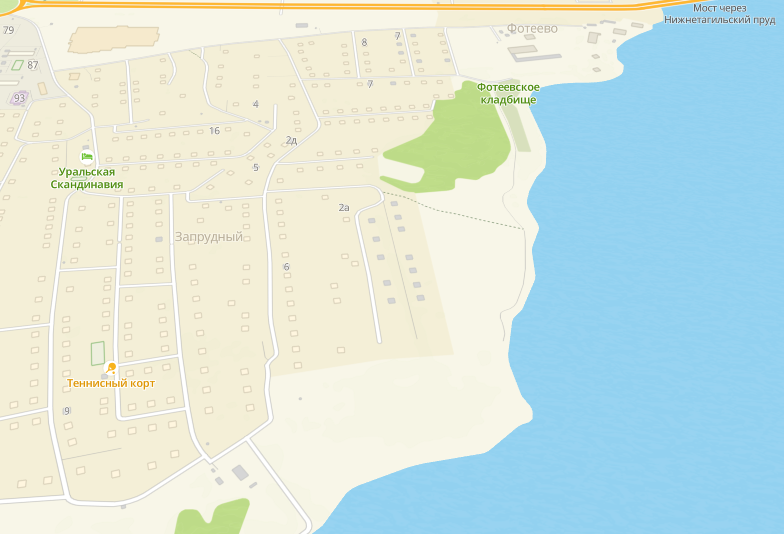 Карта участка строений, которые попали под отключение. Инфографика 2gis