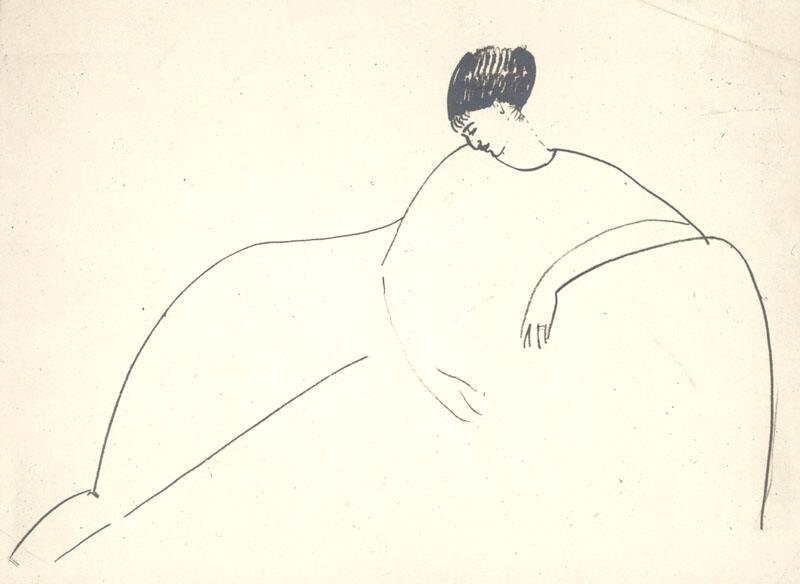 Амедео Модильяни. «Анна Ахматова», 1911 год, Музей Анны Ахматовой в Фонтанном доме, Санкт-Петербург © Public domain