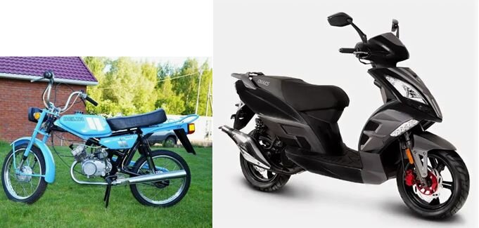 Мопед и скутер. Фото из открытых источников