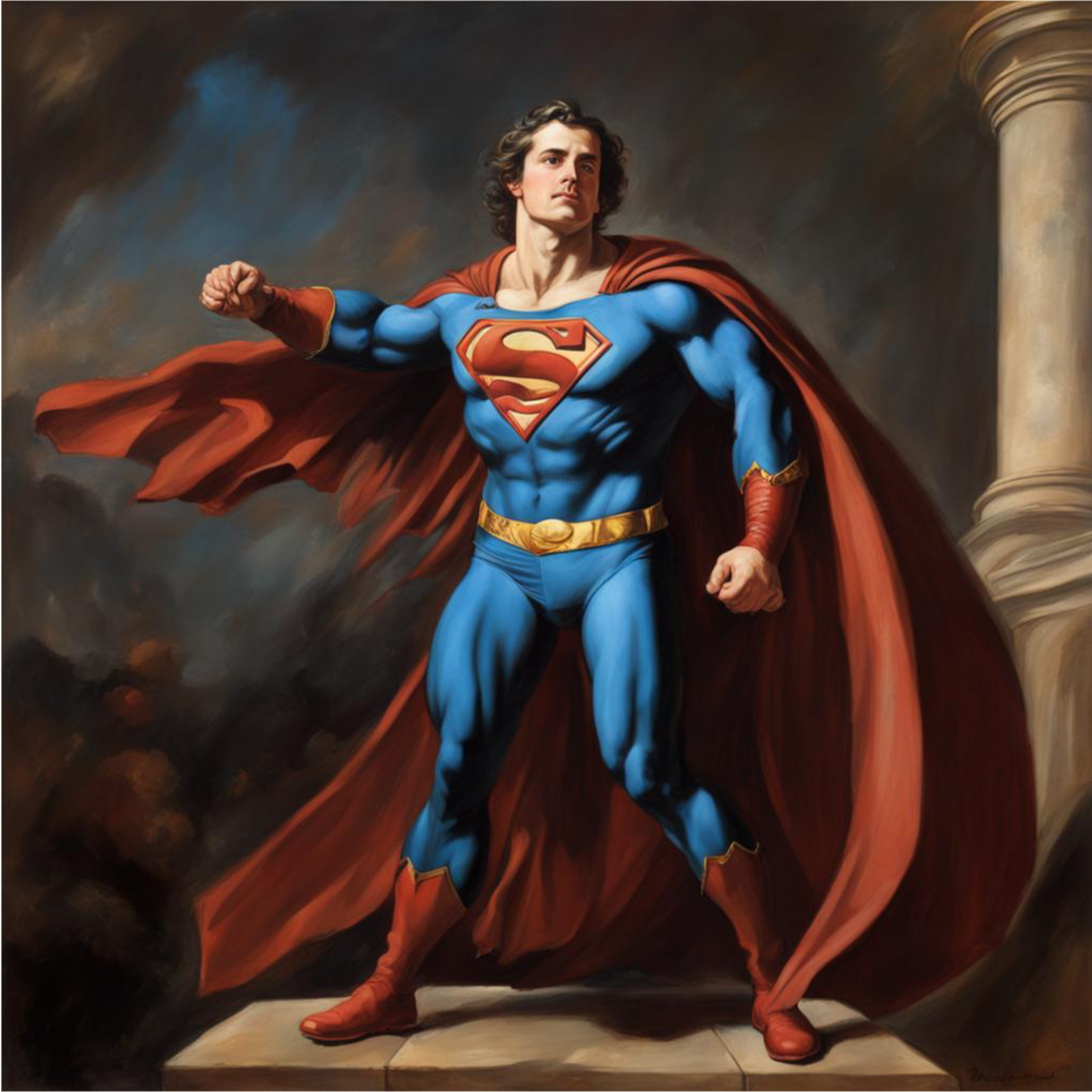 Сверхчеловек глазами нейросети "Кандинский 3.0"