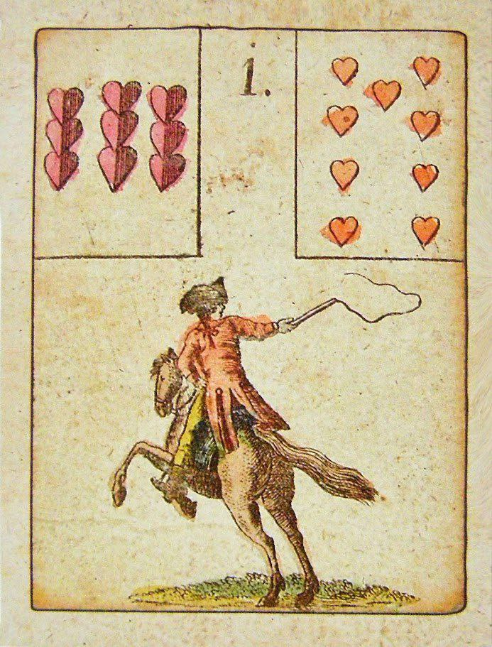 Всадник в Колоде Ur-Lenormand Das Spiel der Hoffnung