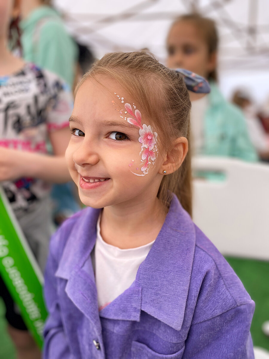 Аквагрим цветы