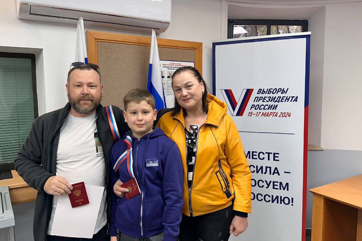    Избирательный участок в посольстве России в Израиле.