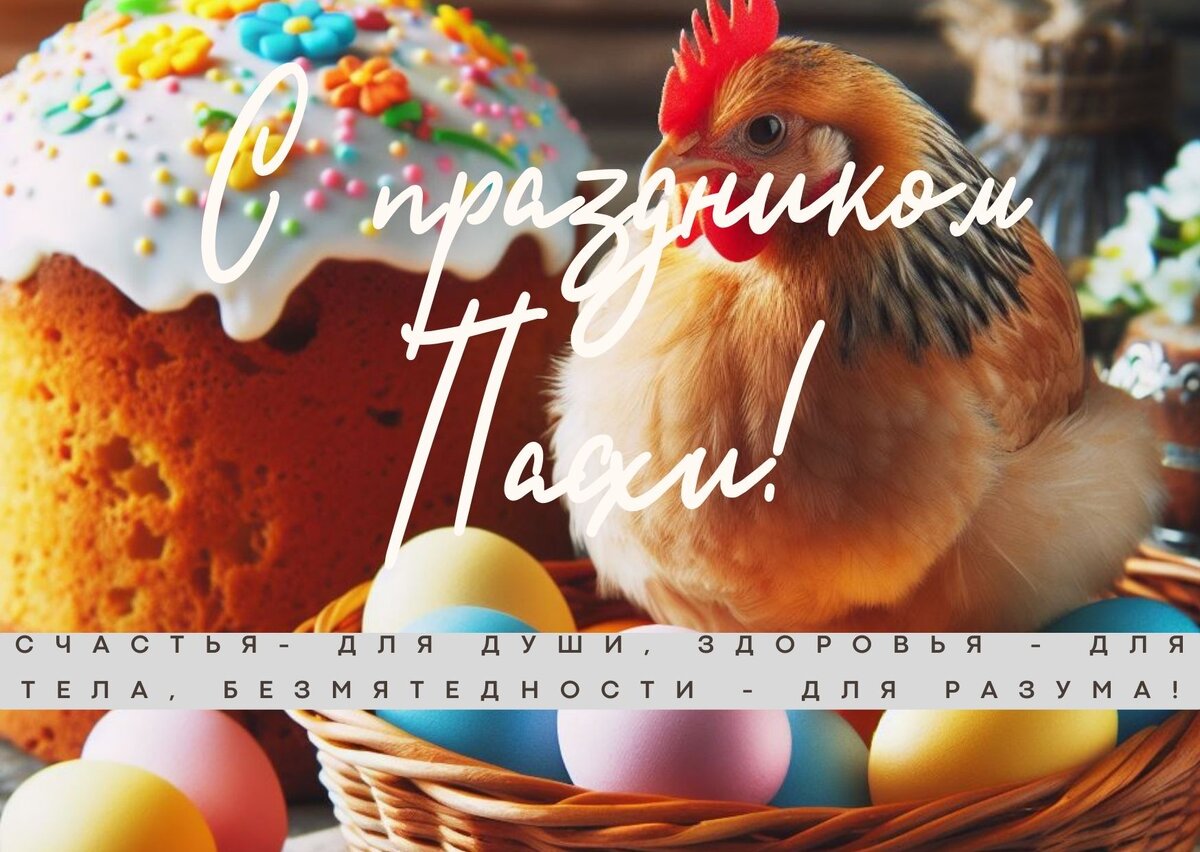 Поздравление с Пасхой