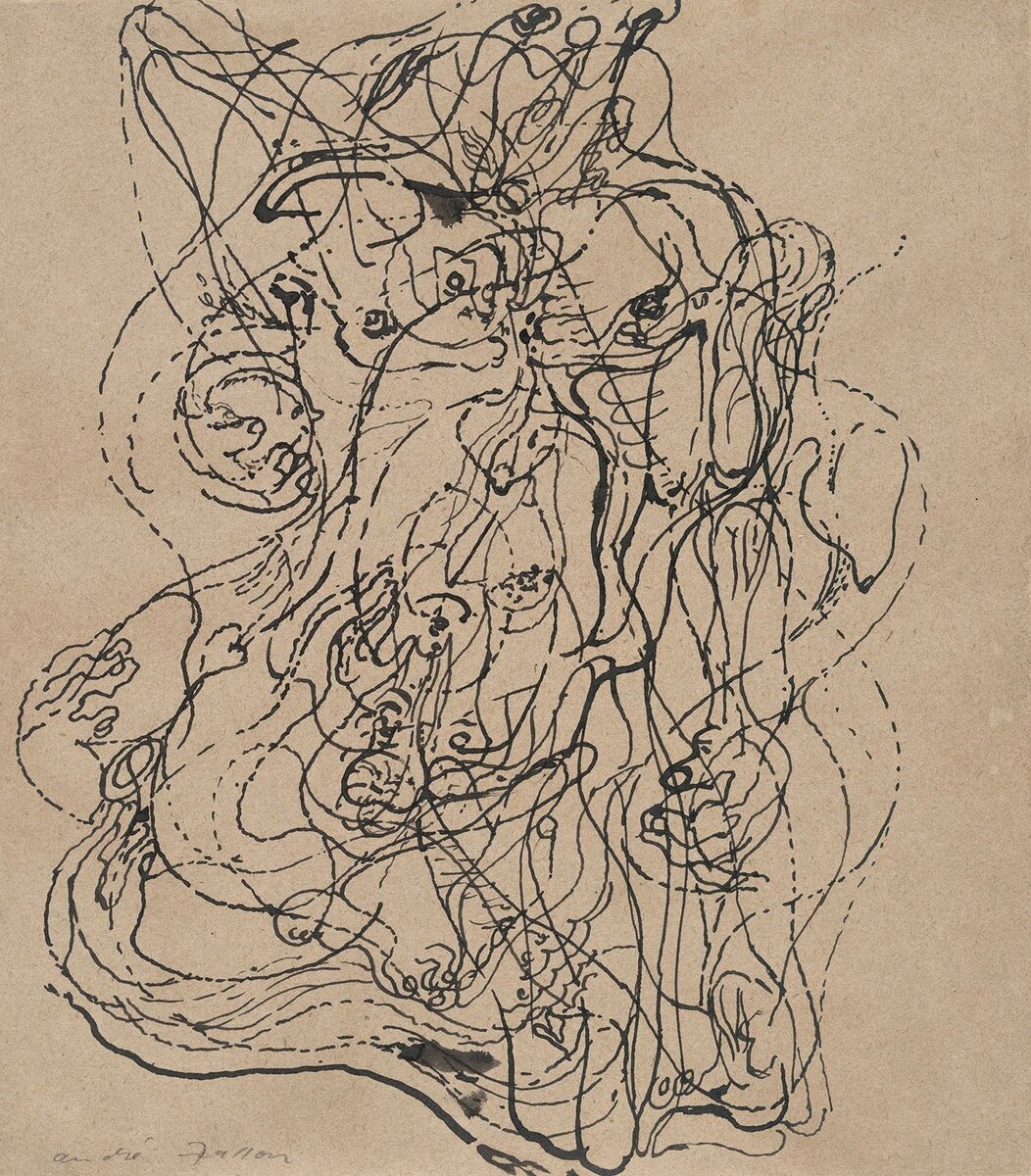 Андре Массон. Автоматический рисунок. 1925 год.
