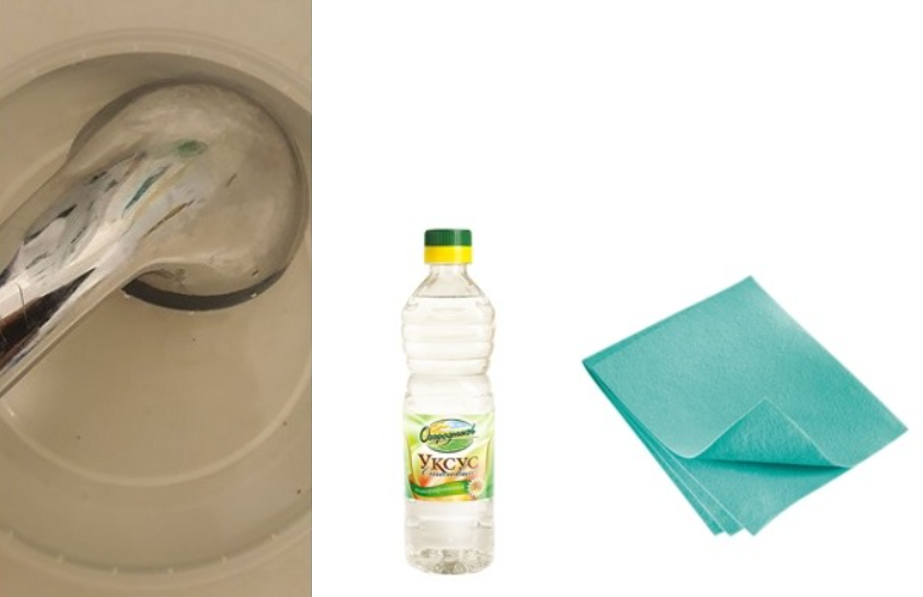 Использование народных средств для очистки известкового налета 