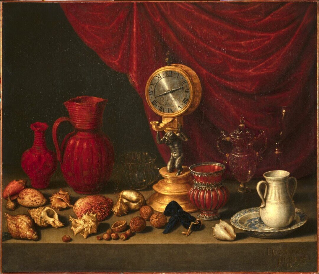    «Натюрморт с часами». Антонио Переда Фото: Изображение предоставлено ГМИИ им. А. С. Пушкина, 2024