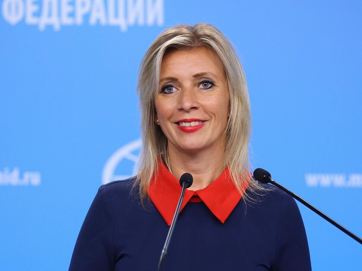    Официальный представитель Министерства иностранных дел России Мария Захарова во время брифинга в Москве© РИА Новости / Пресс-служба МИД РФ