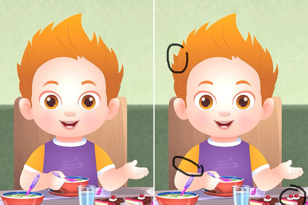 Увидите 3 отличия на рисунках? | 27 Тем | Дзен