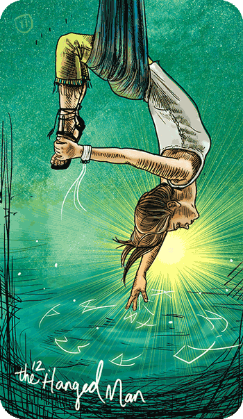 Энергия Служения, Милосердия, Иного видения (старший аркан Таро Повешенный)