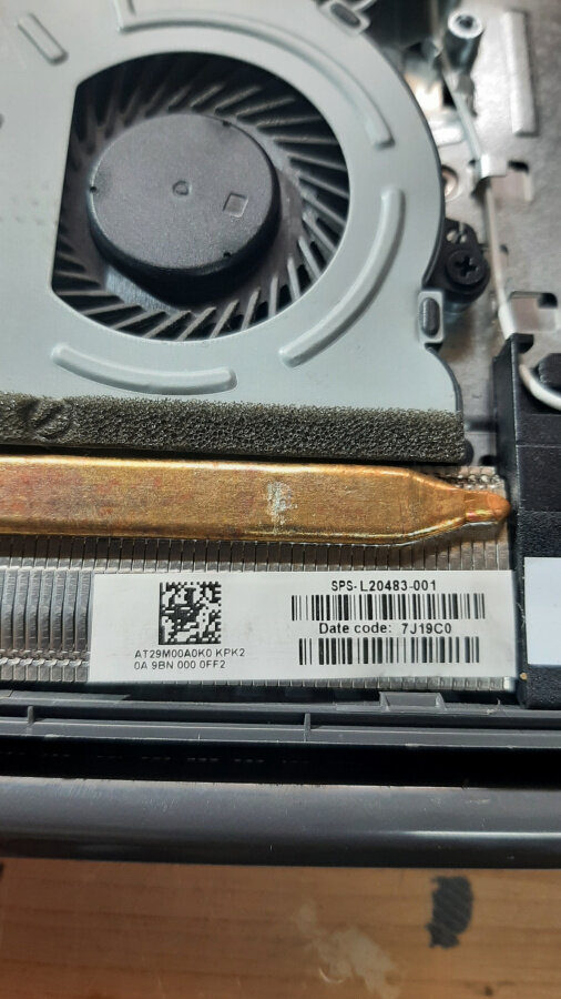 Стикер с партномером системы охлаждения