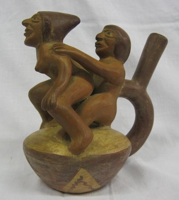 Сосуд для питья в виде совокупляющейся пары