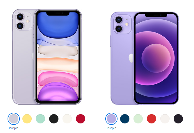 iPhone 11 и iPhone 12.