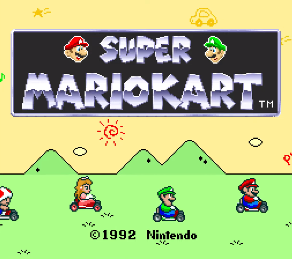 Super Mario Kart на SNES