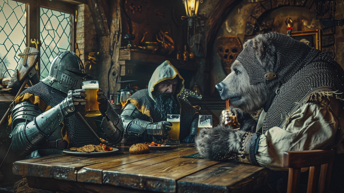 После такого застолья я бы тоже завязал с тавернами и рыцарством