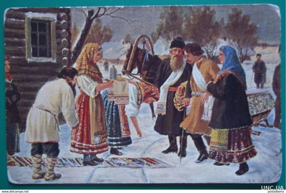 Сватовство в деревне. Ярко, красиво, с участием родителей.