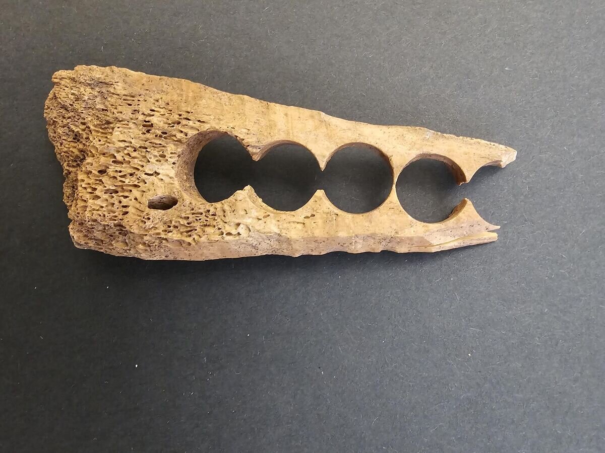    Предмет из старинной косторезной мастерской, найденный в Москве© Фото : Мосгорнаследие