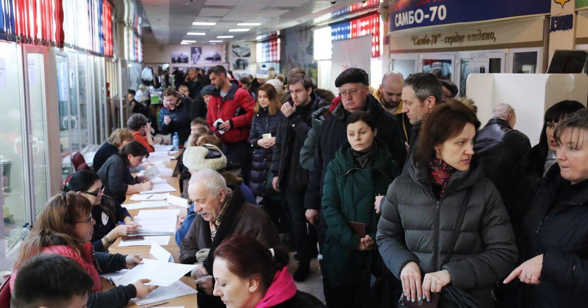 Россияне голосуют на выборах президента. Март 2024 г. Фото из открытых источников.