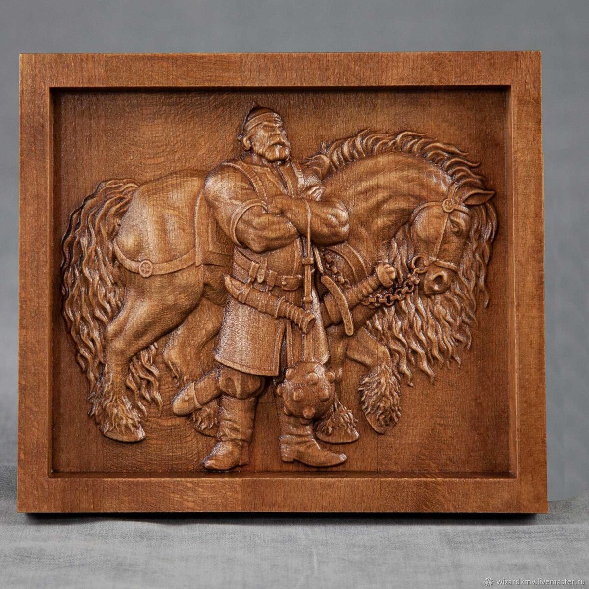 Магнит из дерева Илья Муромец (фото из интернета)