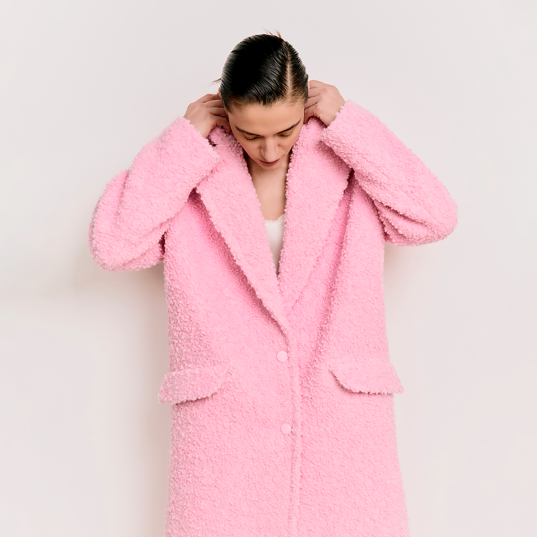 Пальто из фактурной шерсти Nude Story