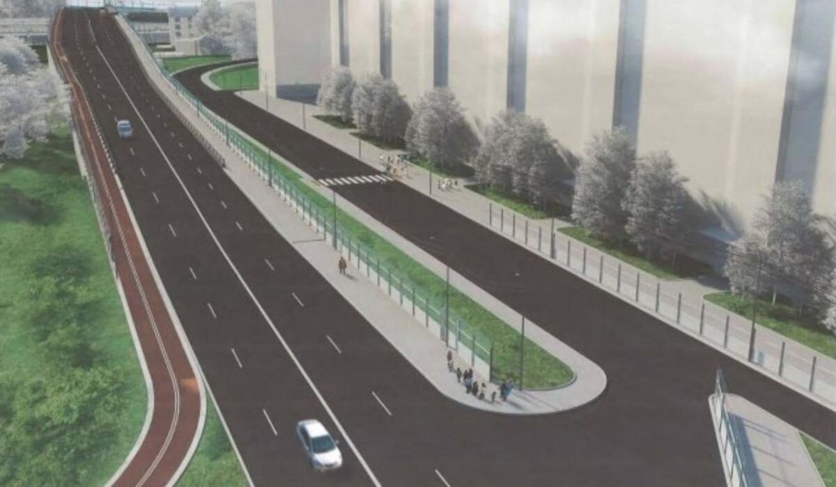     Проект Цимбалинского путепровода. Источник: spb.aif.ru Автор фото: Пресс-служба "Муниципального образования №72"