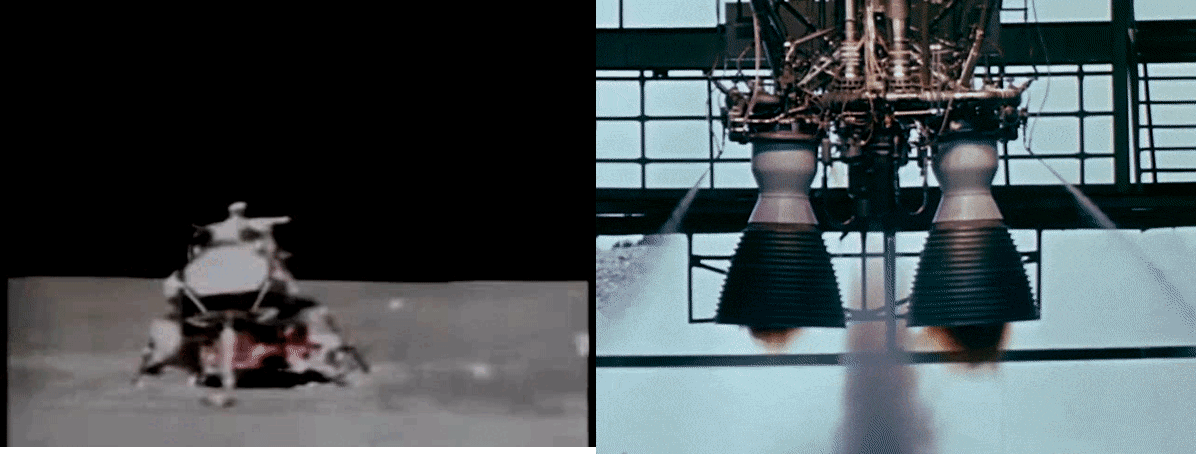 Вот такой чих-пых наблюдается при запуске реального двигателя, работающего на аэрозине.







