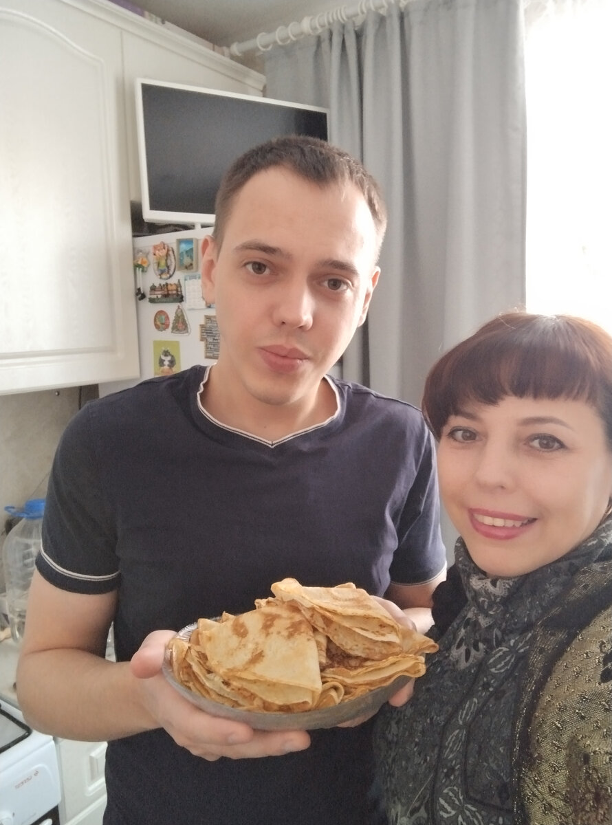 Порция блинов сынуле 😉