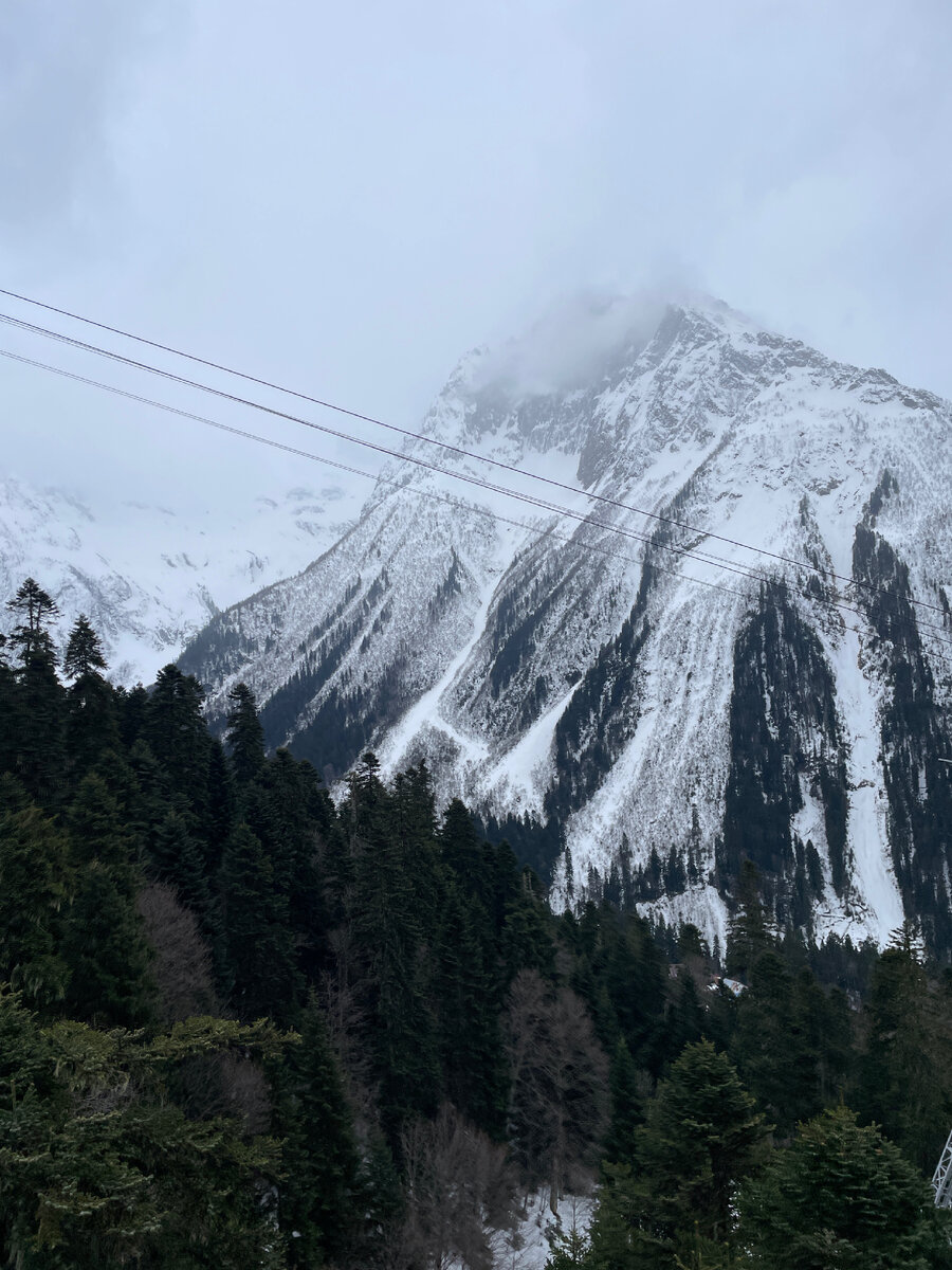 Личный архив, спуск с основной канатной дороги