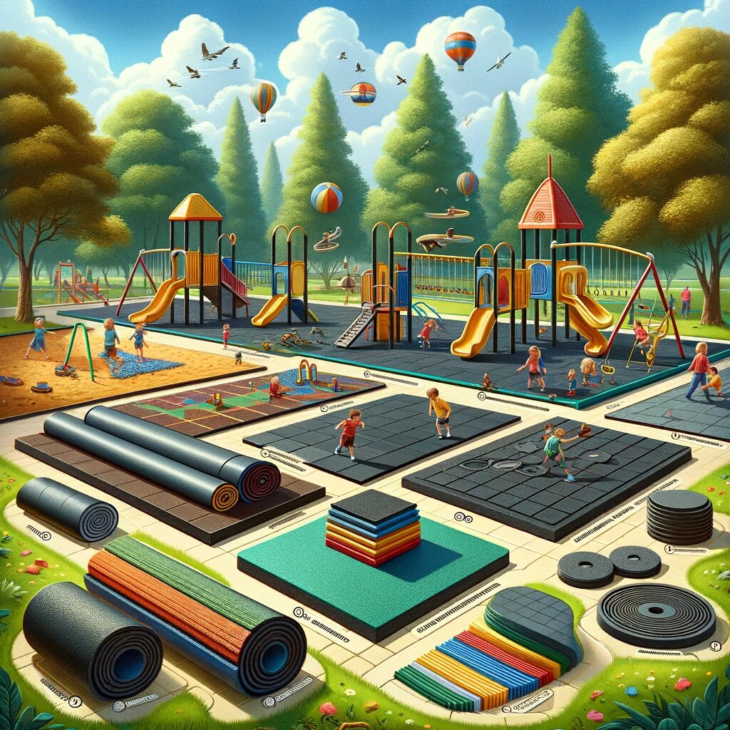 Виды резинового покрытия