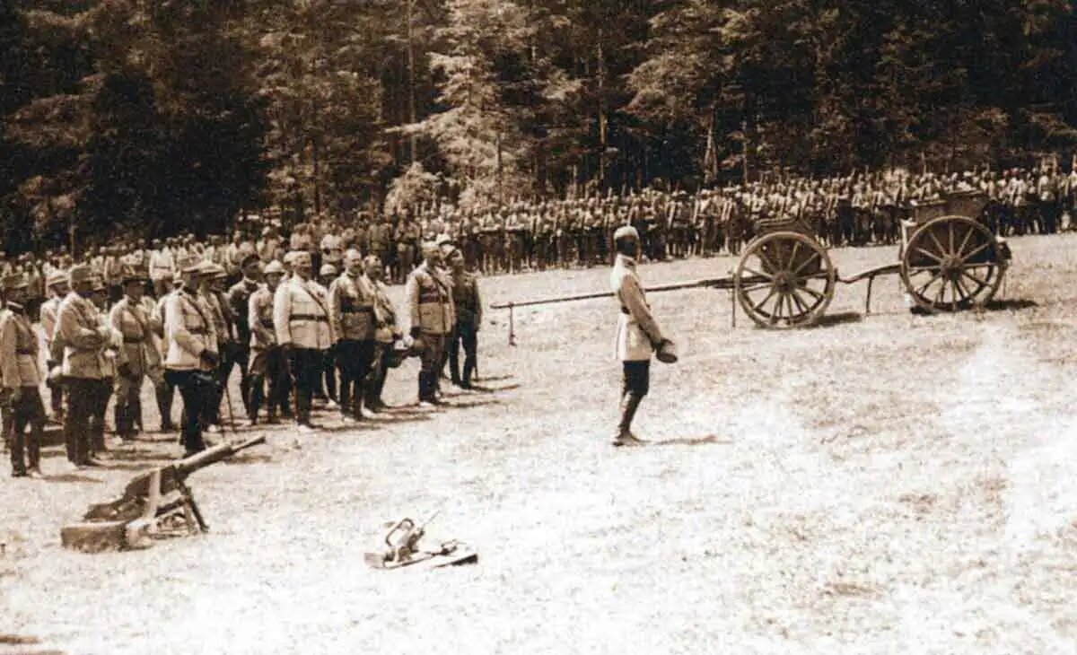 Румынские войска во время Первой мировой войны.