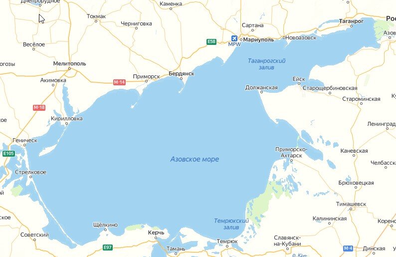 Фото границы азовского моря