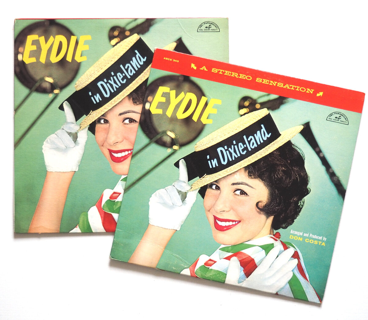 Eydie Gorme - Eydie In Dixie-Land (ABC-Paramount, 1960). Моно (слева) и стерео издания