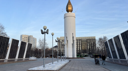 #тюмень Площадь Памяти в Тюмени! Стела-свеча на площади Памяти! Аллея Бессмертного полка!