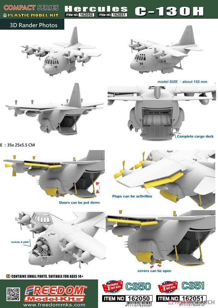 C-130H Hercules (Freedom Model Kits, 162051) (источник изображения - яндекс картинки) 