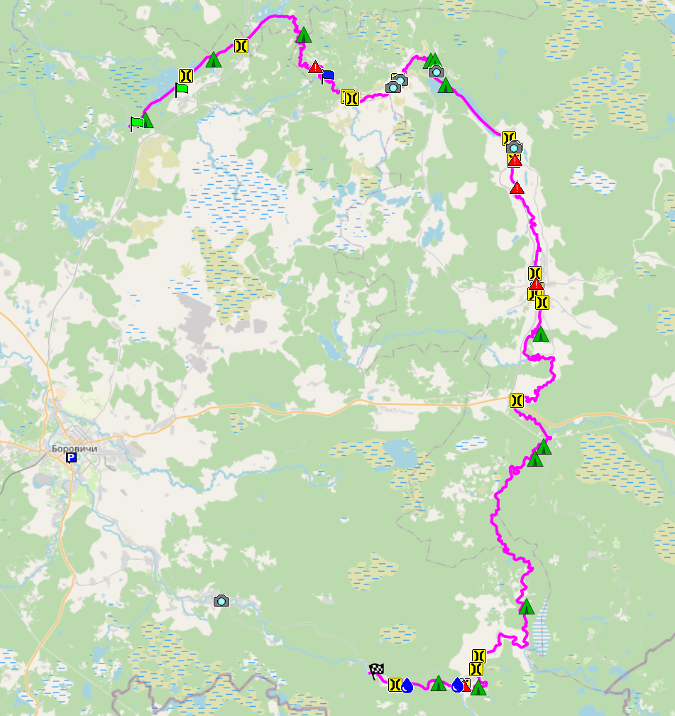 Карта водного похода