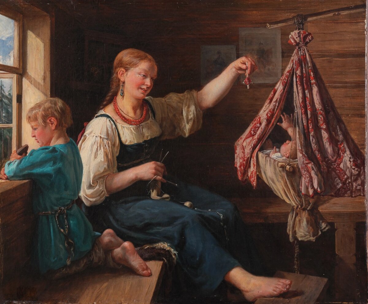 Ф. Рисс "Колыбельная песня" 1886                Открытый доступ
