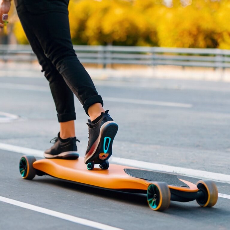 Новый электрический скейтборд.