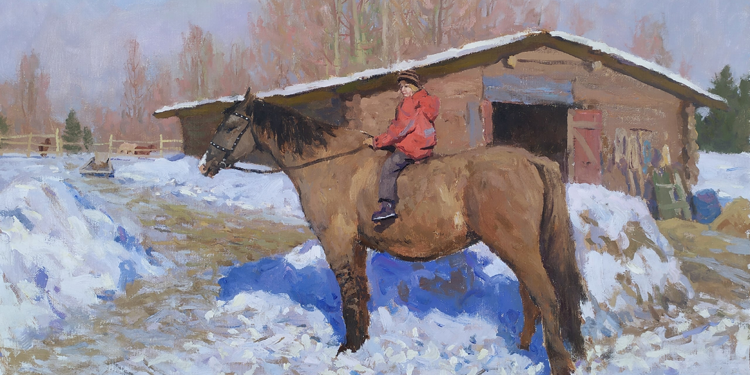 Русская деревня и природа в работах нашего современника Евгения Гололобова