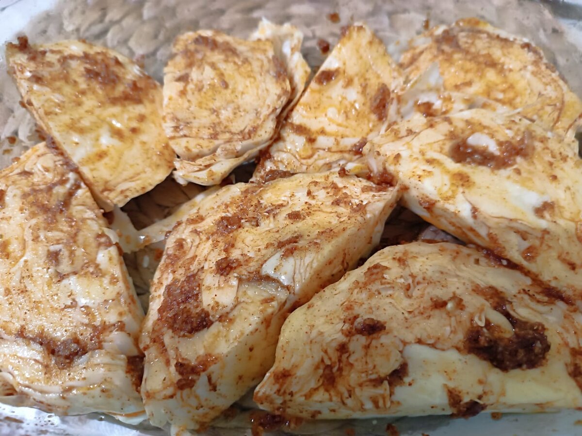 Вот так капуста выглядела ДО духовки