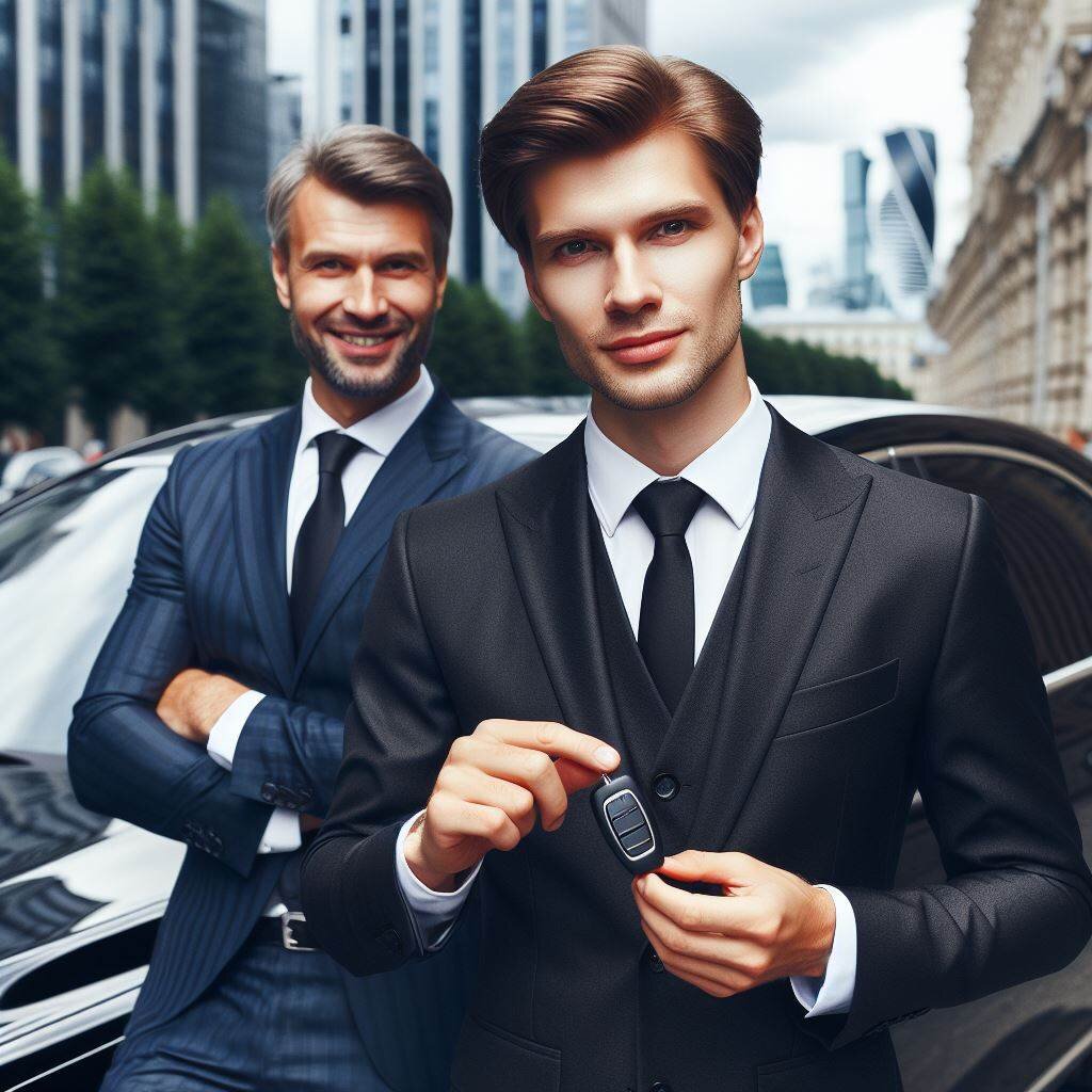 бизнесмены в автомобильном бизнесе