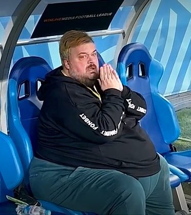    Осенью 2023 года Уткин весил не менее 200 килограммов. Кадр: Telegram-канал «Тулуп Тутберидзе»