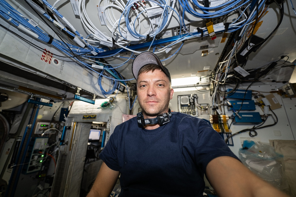 Мэтью Доминик на борту МКС. Фото: nasa.blog.com