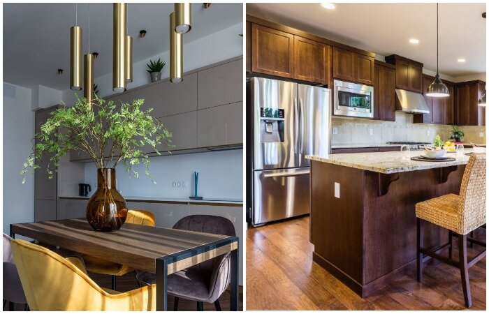 Стоимость кухни во многом зависит от материалов, которые используются для его производства 